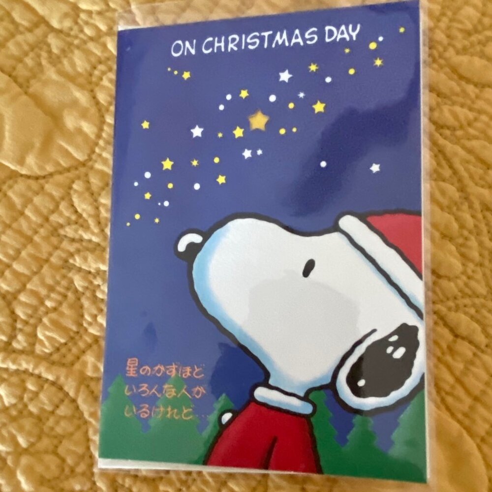Set of 6 Assorted Cards  SNOOPY CASPARI, MARJOLEIN BASTIN, HALLMARK, ADVENT CARD